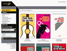 Tablet Screenshot of editionslibertalia.com